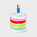 Juguete de peluche para perros con forma de tarta de cumpleaños